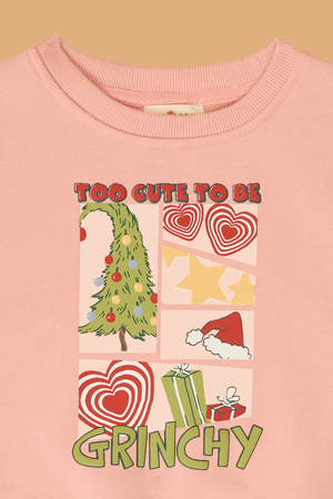 Too Cute To Be Grinchy Pullover - Altar'd State