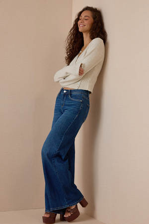 Ciela Wrap Button Side Sweater - Altar'd State - 
