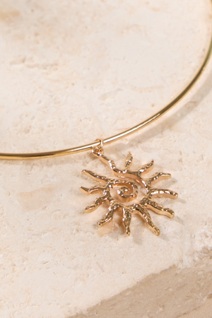 Gemma Sun Dial Necklace - Altar'd State - 