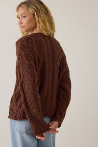 Raquel Cable Knit Cardigan Detail 5 - Altar'd State