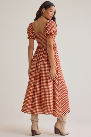 Clementine Gingham Mama Dress - Altar'd State - 
