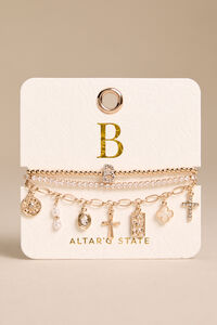 B Charm Bracelet Set - Altar'd State
