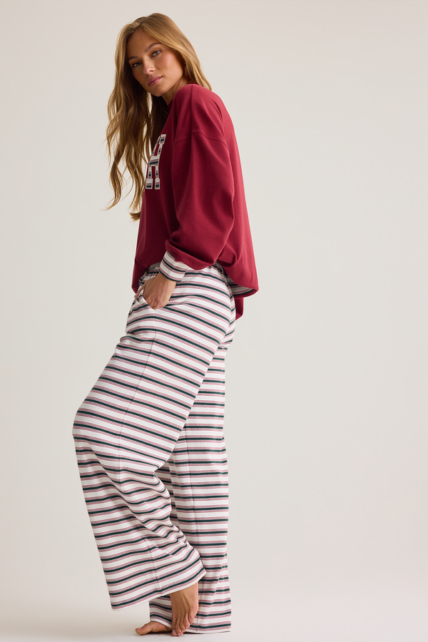 Clarice Stripe Lounge Pant Detail 4 - Altar'd State