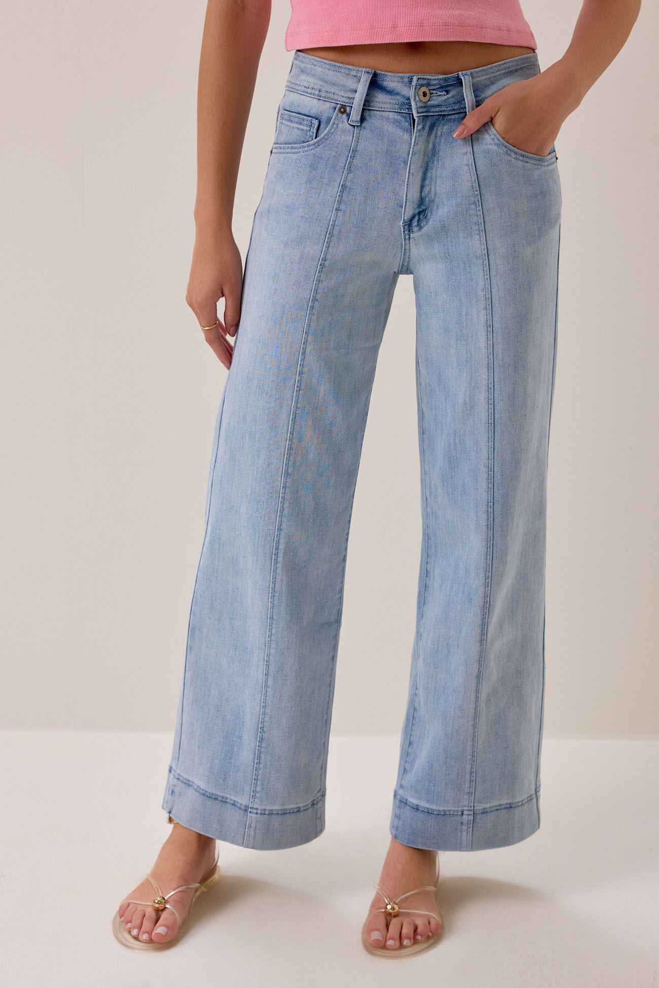 Hannah Wide Hem Jean