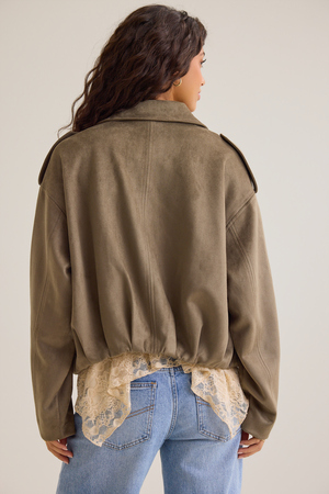 Peyton Suede Bubble Jacket - Altar'd State