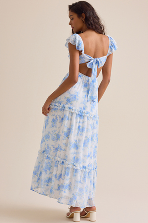 Auburn Floral Maxi Dress - Altar'd State - 