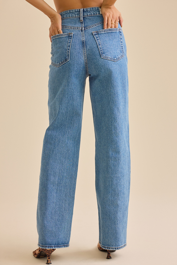 Carlin High Rise Straight Leg Jean Detail 5 - Altar'd State