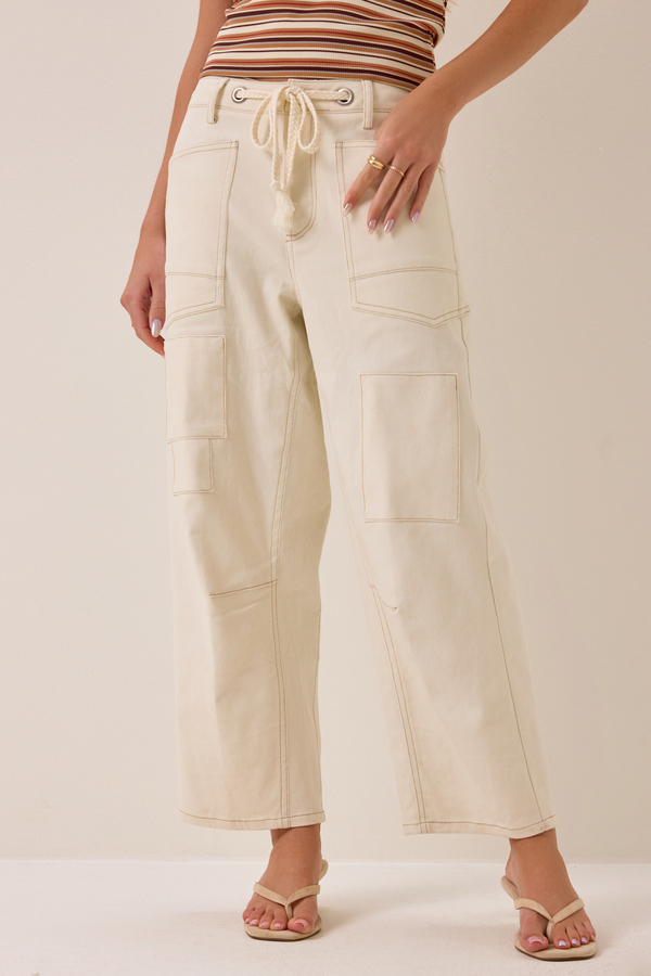 Sophia Stripe Pant Detail 3 - Altar'd State