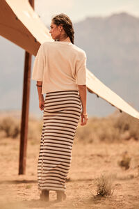 Lou Stripe Maxi Skirt Detail 4 - Altar'd State