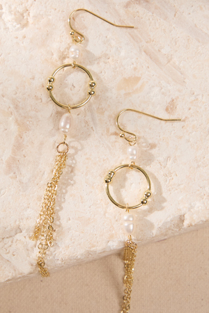 Pearl Halo Dangle Earrings - Altar'd State - 
