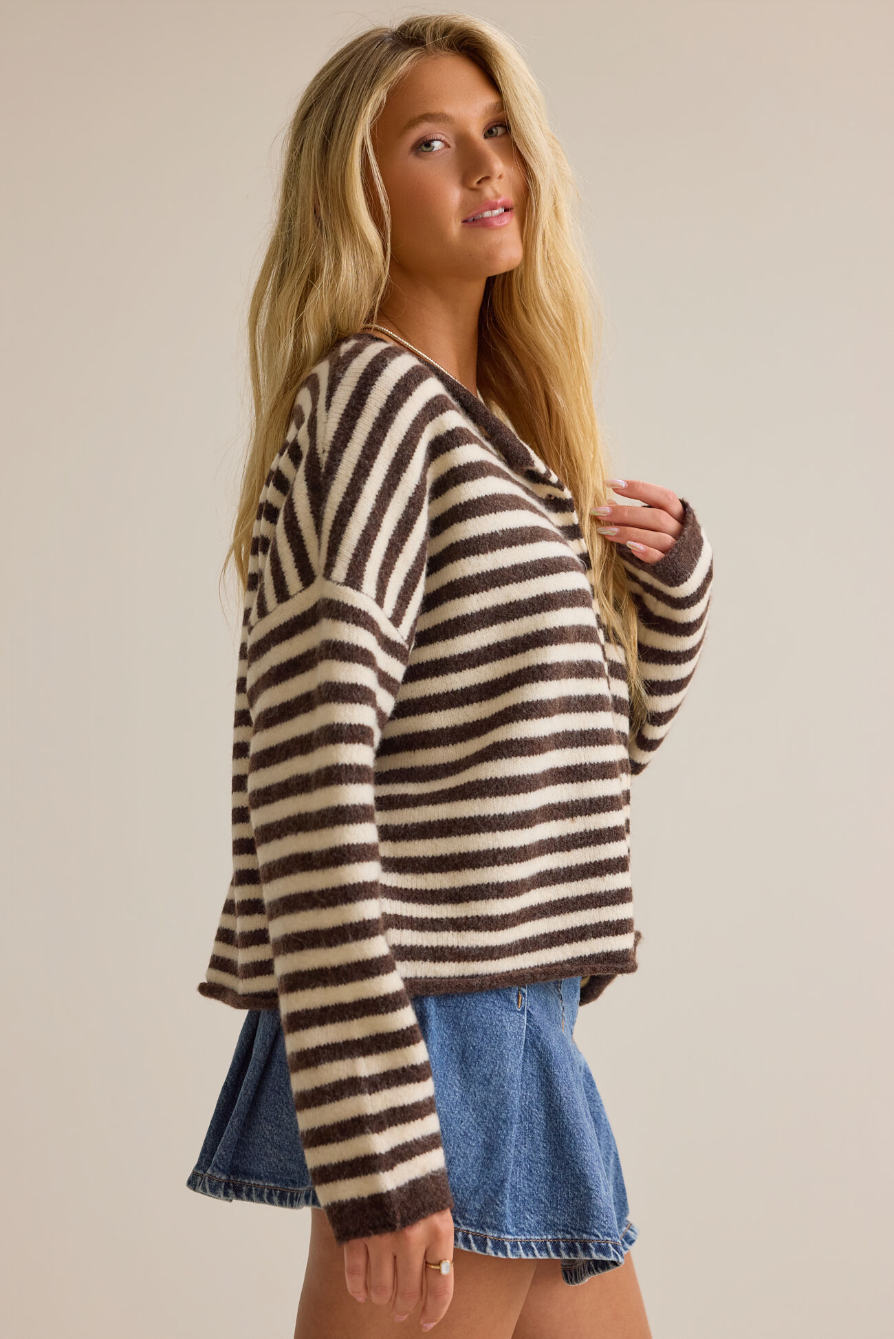 Madeline Striped Cardigan