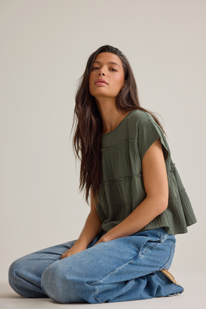 Felicity Tiered Babydoll Top - Altar'd State - 