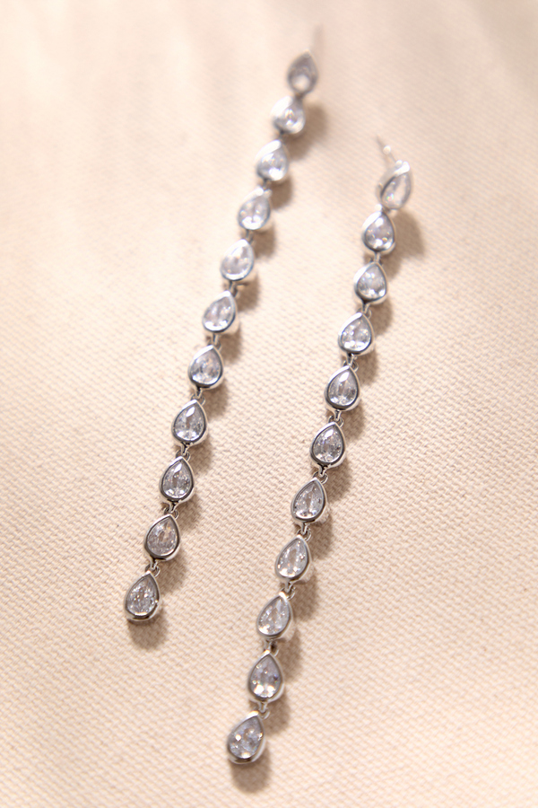 Crystal Teardrop Earrings - Altar'd State