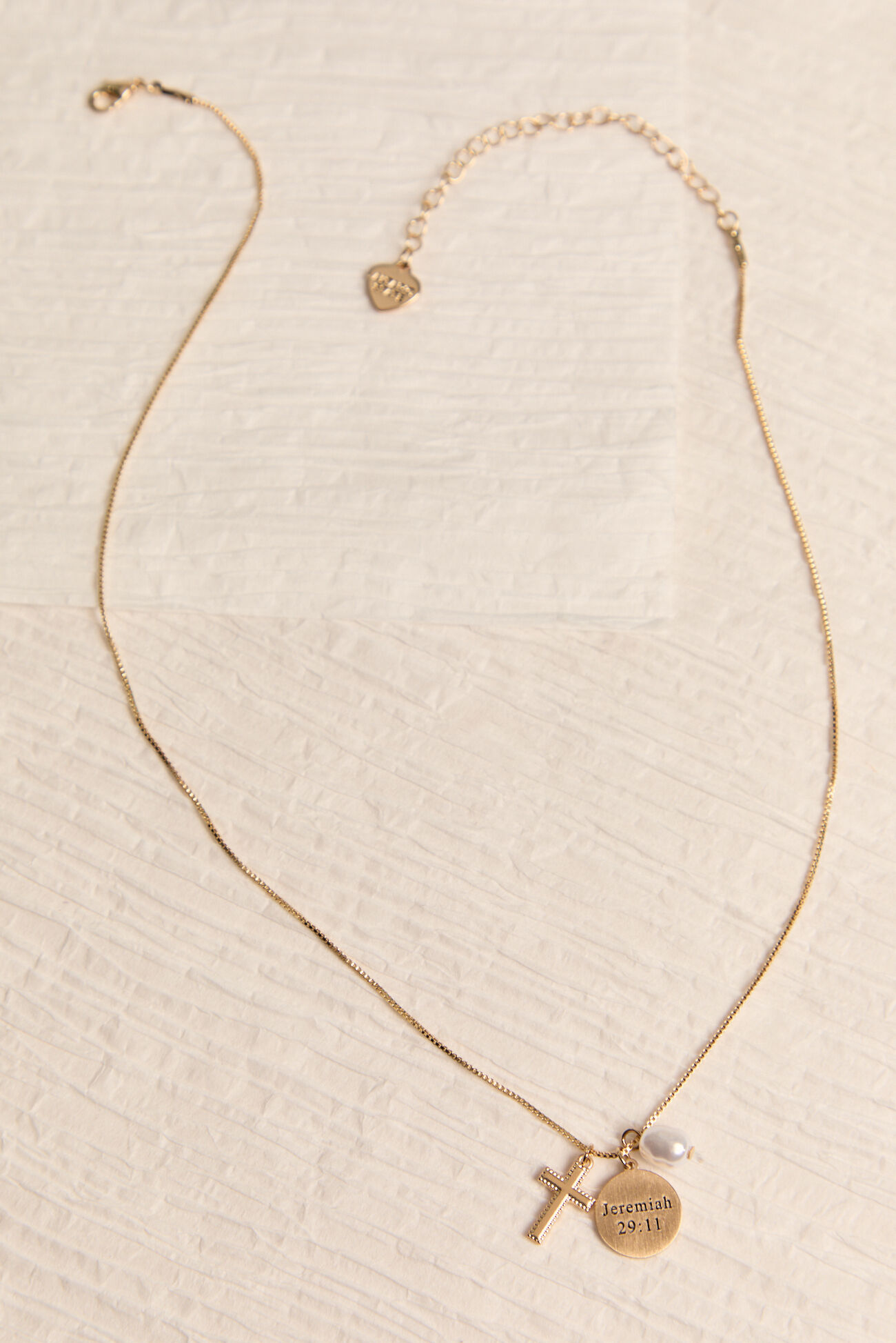 Jeremiah 29:11 Cross Necklace