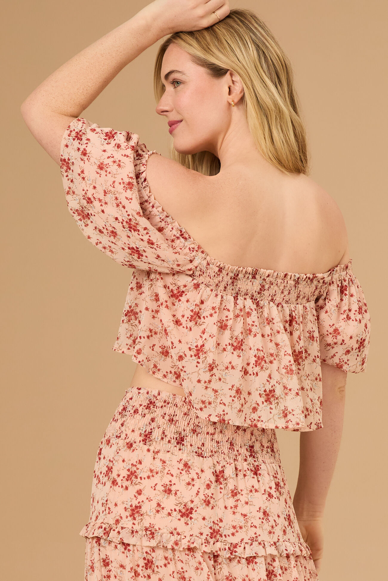 Lindsey Floral Babydoll Top