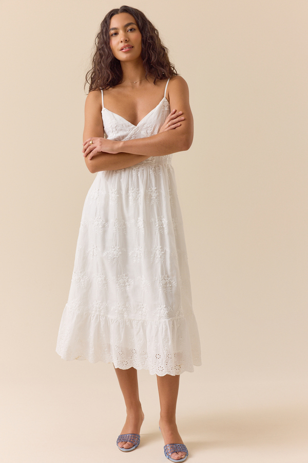 Calianna Embroidered Midi Dress - Altar'd State