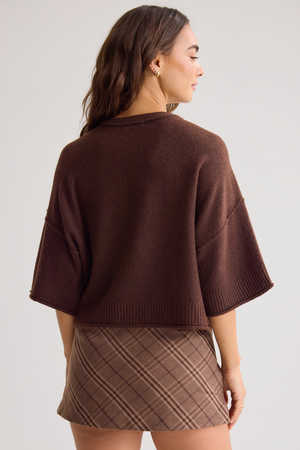 Hanna Boxy Crewneck Sweater - Altar'd State - 