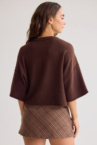 Hanna Boxy Crewneck Sweater Detail 5 - Altar'd State