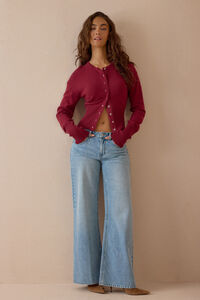 Larkin Button Up Cardigan Detail 2 - Altar'd State