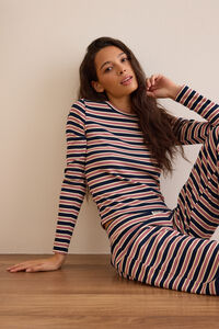 Classic Coast Stripe Long Sleeve Tee Detail 5 - Altar'd State