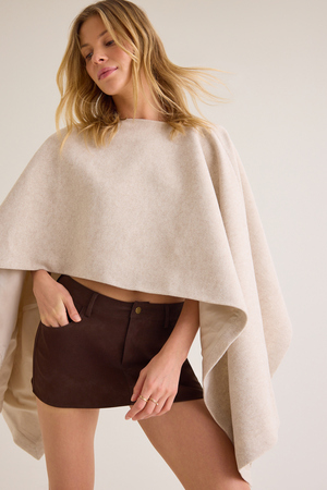 Malana Wool Cape Vest - Altar'd State - 
