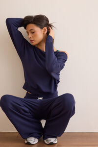 Trackline Off Shoulder Pullover - Altar'd State