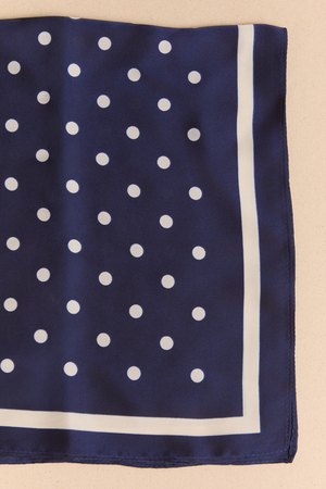 Midnight Dot Satin Scarf - Altar'd State - 