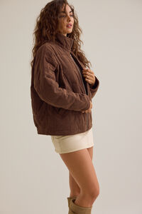Cece Corduroy Quilted Jacket Detail 4 - Altar'd State