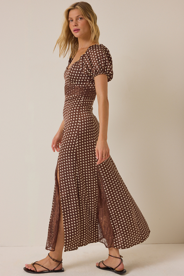 London Satin Maxi Dress Detail 2 - Altar'd State