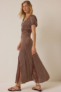 London Satin Maxi Dress Detail 2 - Altar'd State