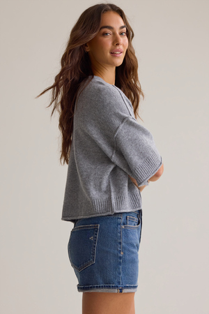 Hanna Boxy Crewneck Sweater - Altar'd State