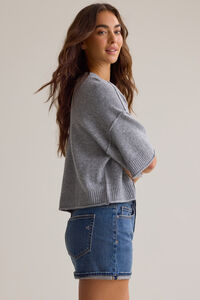 Hanna Boxy Crewneck Sweater Detail 4 - Altar'd State