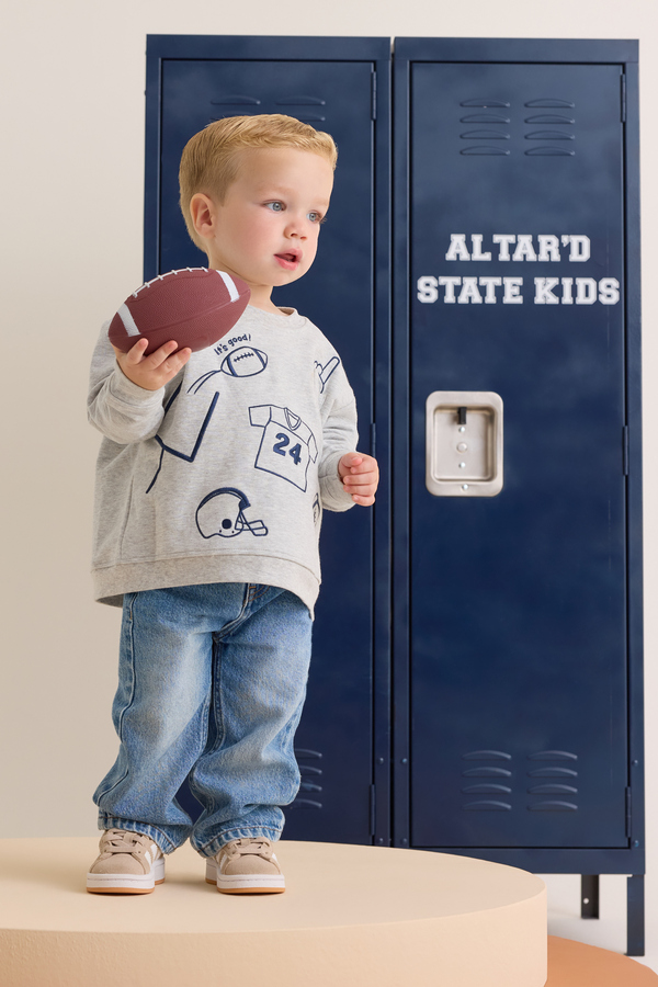 "It's Good!" Field Goal Sweatshirt Detail 3 - Altar'd State