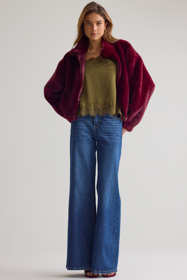 Jo Faux Fur Jacket Detail 2 - Altar'd State