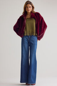 Jo Faux Fur Jacket Detail 2 - Altar'd State