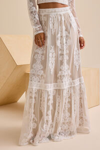 Arissa Floral Embroidered Maxi Skirt Detail 2 - Altar'd State