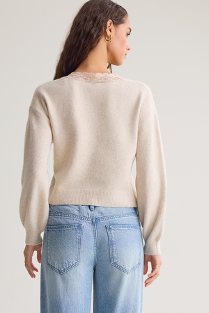 Zephyrine Lace-Trim Button Top - Altar'd State - 