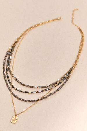 Dawn 4 Layer Beaded Necklace - Altar'd State - 