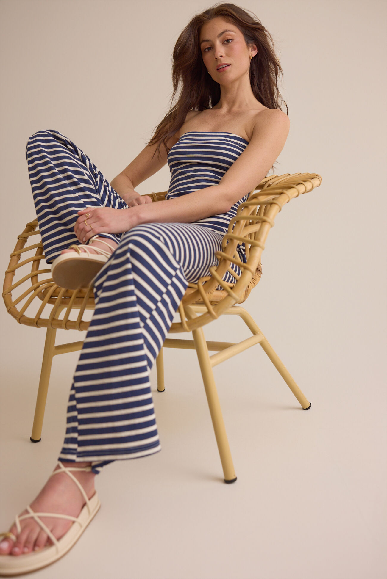 Poppy Stripe Tube Top