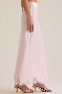 Lilou Lace Satin Midi Skirt Detail 5 - Altar'd State