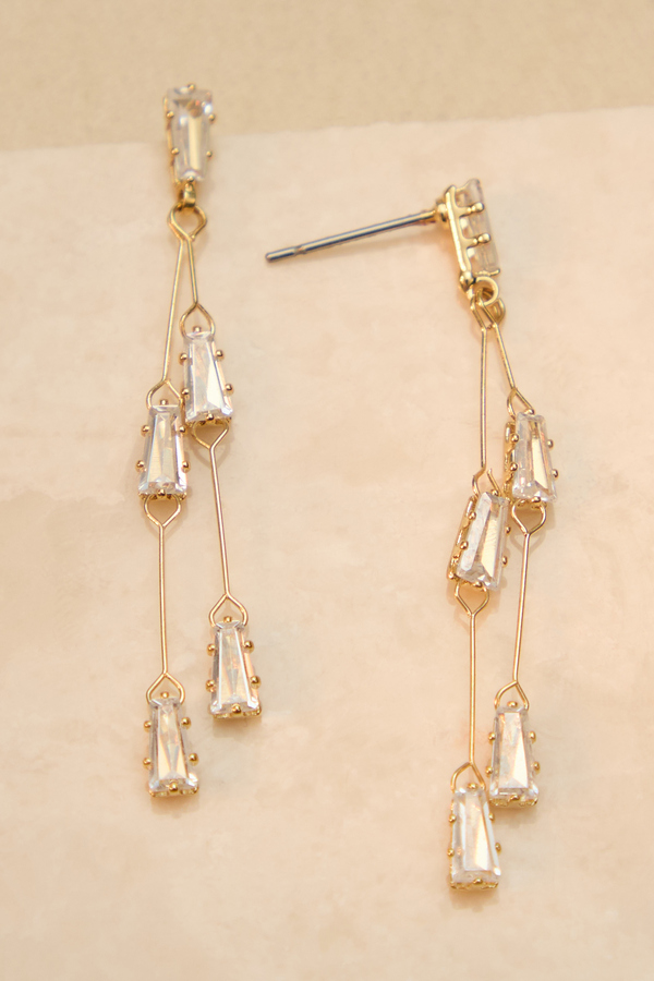 18K Gold Double Bar Earring - Altar'd State