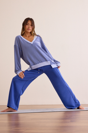 Weekend Stripe V-Neck - Altar'd State - 