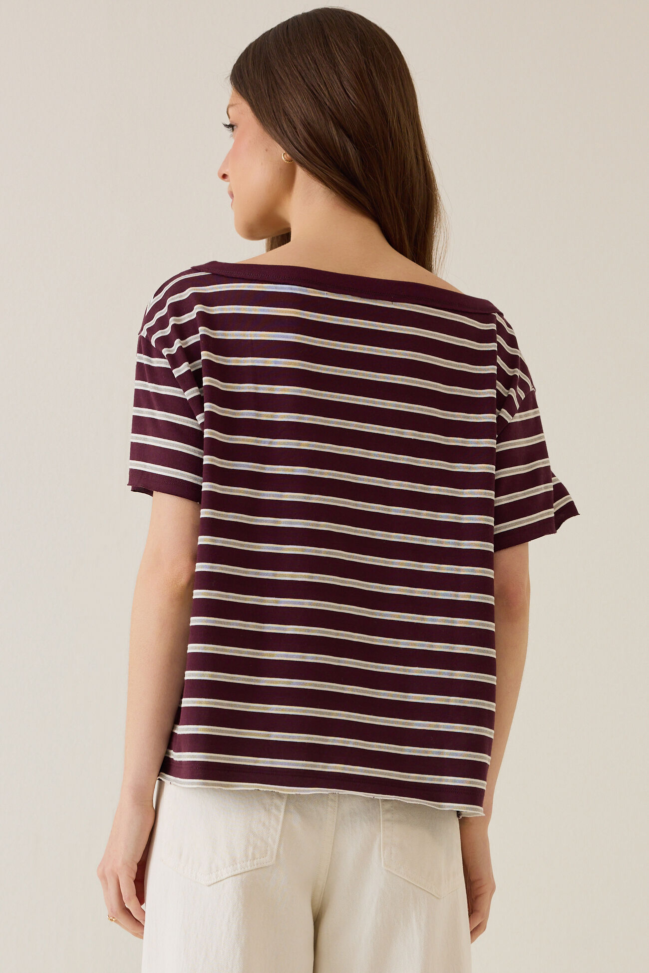 Tammy Stripe Boatneck Tee