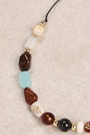 Tidal Drift Multi Colored Long Necklace - Altar'd State - 