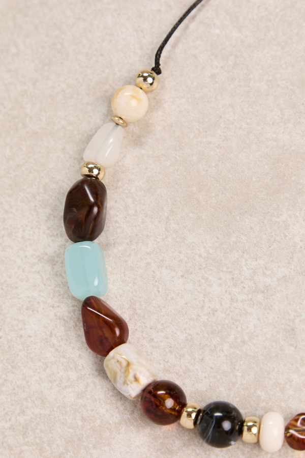 Tidal Drift Multi Colored Long Necklace Detail 3 - Altar'd State
