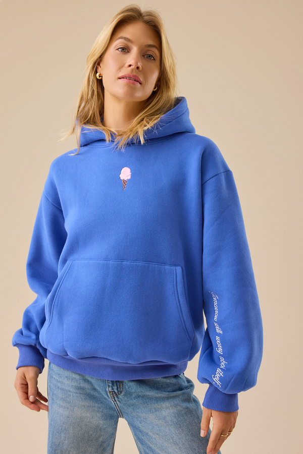 Tomorrow Will Worry About Itself Sweatshirt Detail 2 - Altar'd State