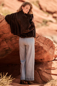 Tillie Suede Bubble Jacket Detail 3 - Altar'd State