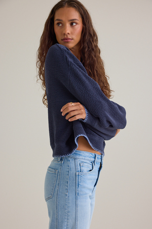 Reanna Ribbed Knit Top - Altar'd State - 