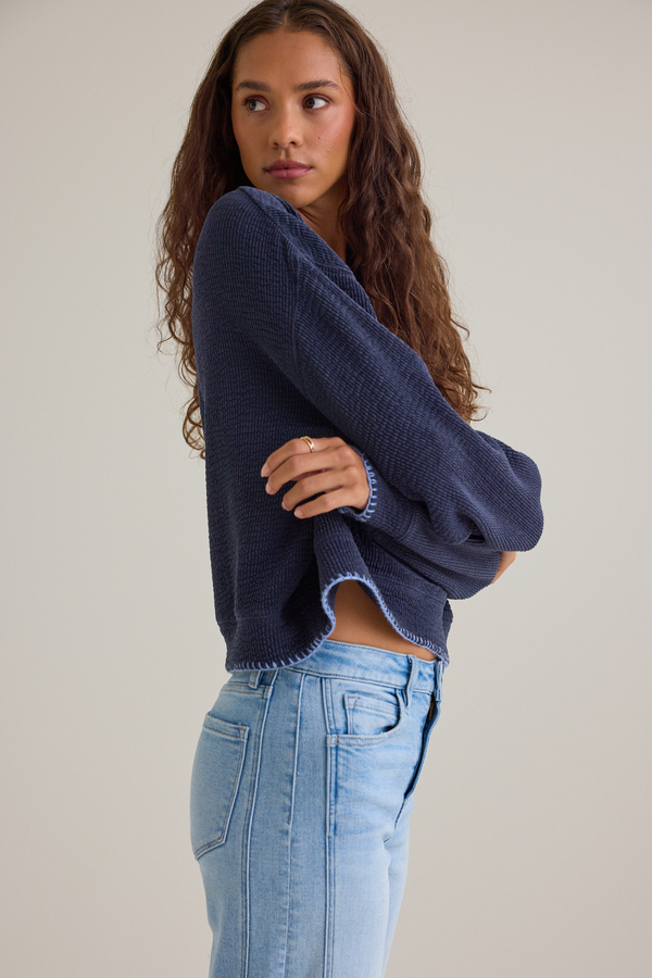 Reanna Ribbed Knit Top Detail 3 - Altar'd State