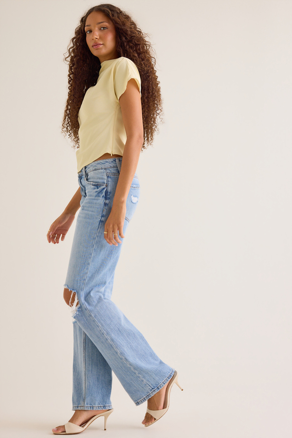 Addison Button Mock Neck Top Detail 4 - Altar'd State